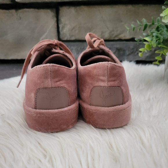 Joie ‘Daryl’ millennial pink velvet sneaker size 6 - Picture 5 of 13